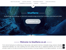 Tablet Screenshot of blueflame.co.uk